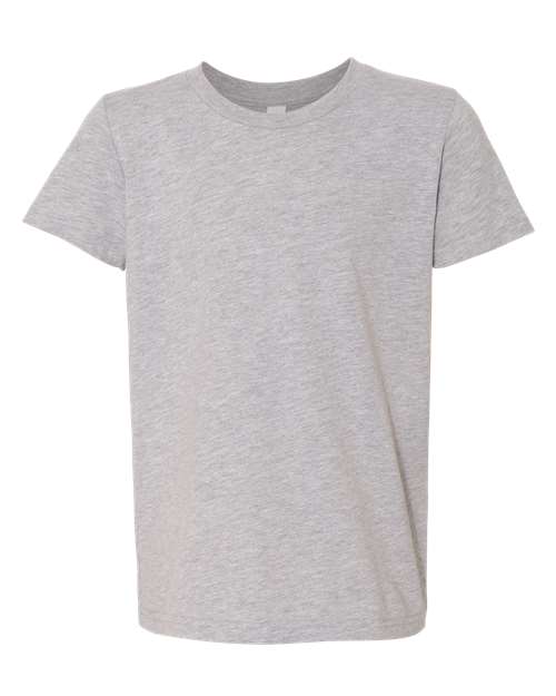 BELLA + CANVAS 3001YCVC Youth CVC Jersey Tee, Athletic Heather