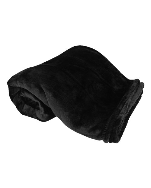 Alpine Fleece 8727 Oversized Mink Touch Luxury Blanket, Black