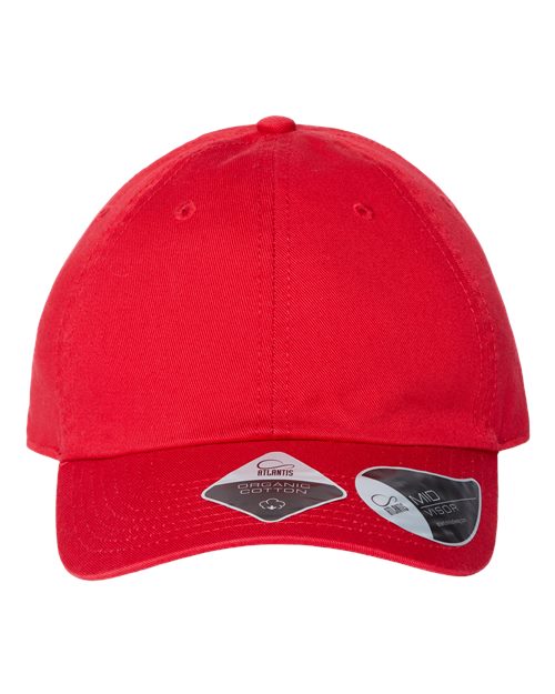 Atlantis Headwear FRASER Sustainable Dad Hat, Red