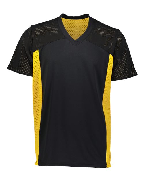 Augusta Sportswear 265 Youth Reversible Flag Football Jersey, Black/ Gold
