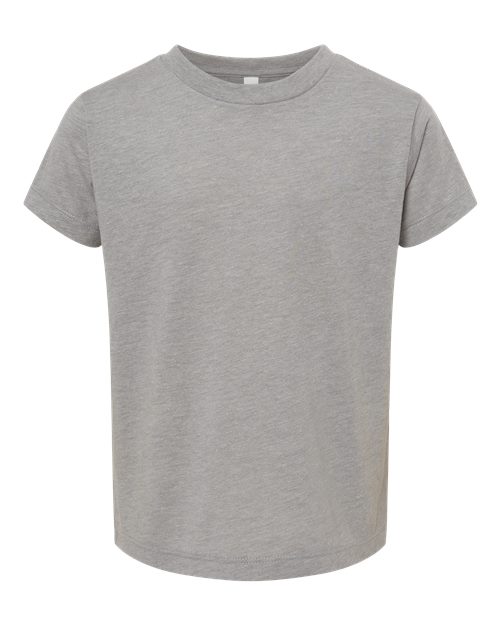 BELLA + CANVAS 3413T Toddler Triblend Tee, Athletic Grey Triblend