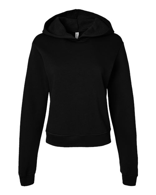 BELLA + CANVAS 7519 Women's Classic Hoodie Sweatshirt, Black