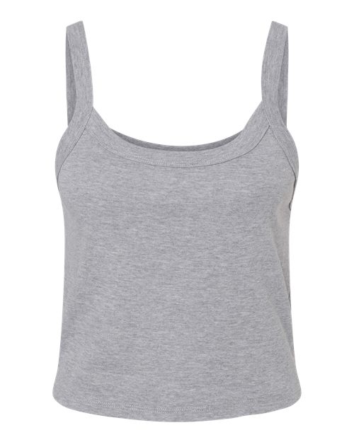 BELLA + CANVAS 1012 Women's Micro Rib Spaghetti Strap Tank, Athletic Heather