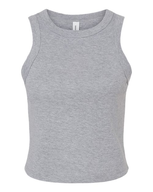 BELLA + CANVAS 1019 Women's Micro Rib Racer Tank, Athletic Heather