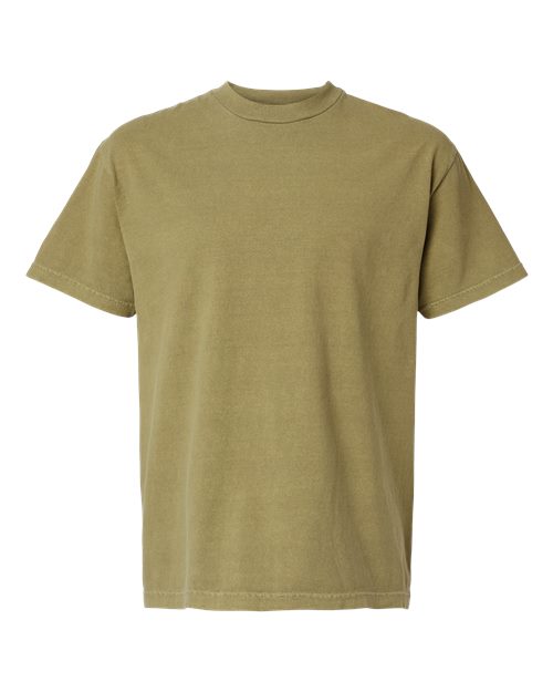 American Apparel 1301GD Unisex Garment-Dyed Heavyweight Cotton Tee, Faded Army