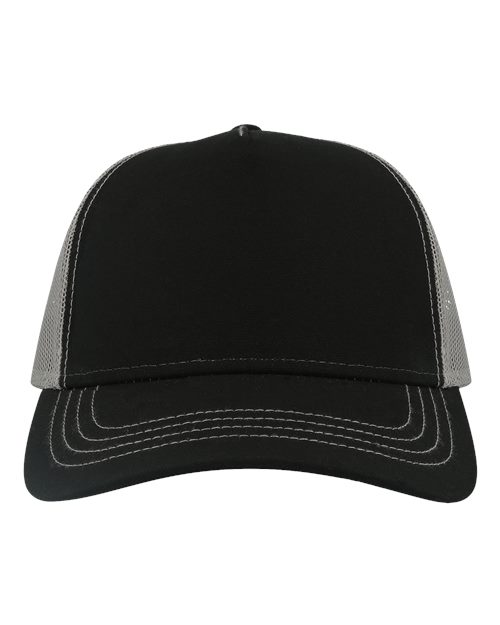 Atlantis Headwear RAPPER Sustainable Canvas Cap, Black/ Grey