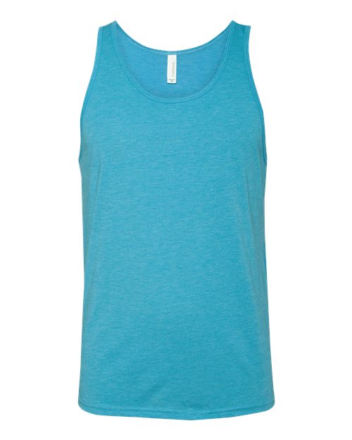 BELLA + CANVAS 3484 Unisex Triblend Tank, Aqua Triblend