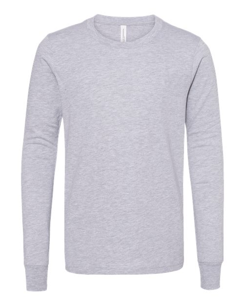 BELLA + CANVAS 3501YCVC Youth Heather CVC Long Sleeve Tee, Athletic Heather