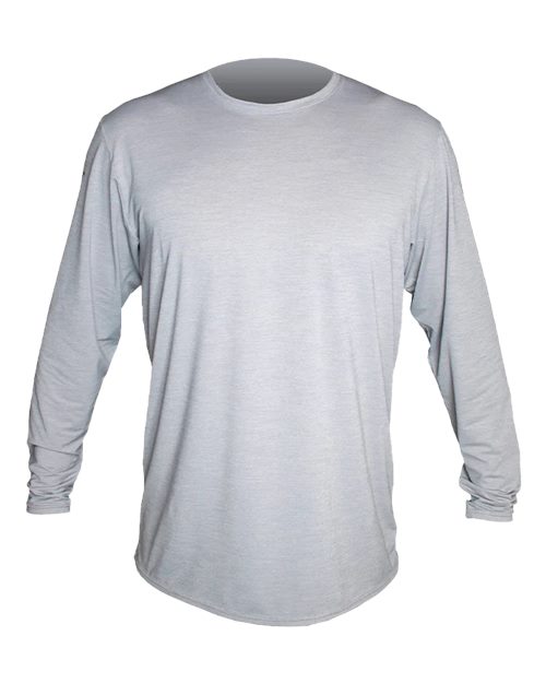 ANETIK MVLPRL8 Men's Low Pro Tech Long Sleeve T-Shirt, Alloy Heathered