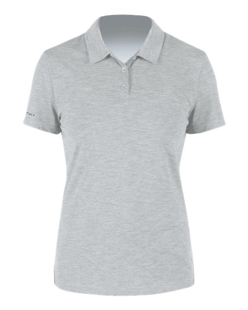 ANETIK WPBRZS1 Women's Breeze Tech Polo, Alloy Heathered