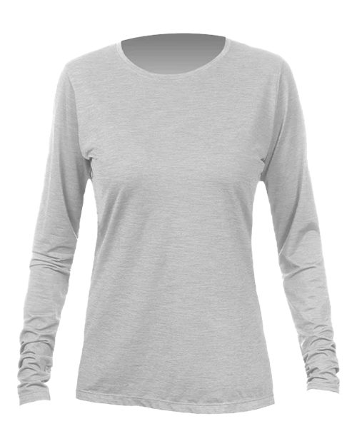 ANETIK WSBRZL0 Women's Breeze Tech Long Sleeve T-Shirt, Alloy Heathered