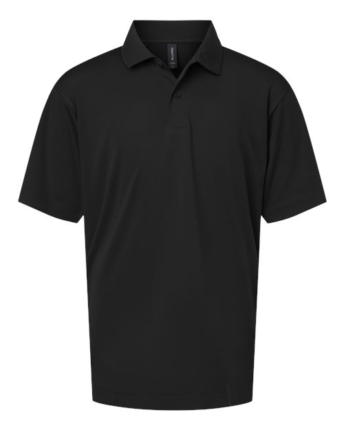 AllPro 41800Y Youth Pro-Lock Performance Polo, Black