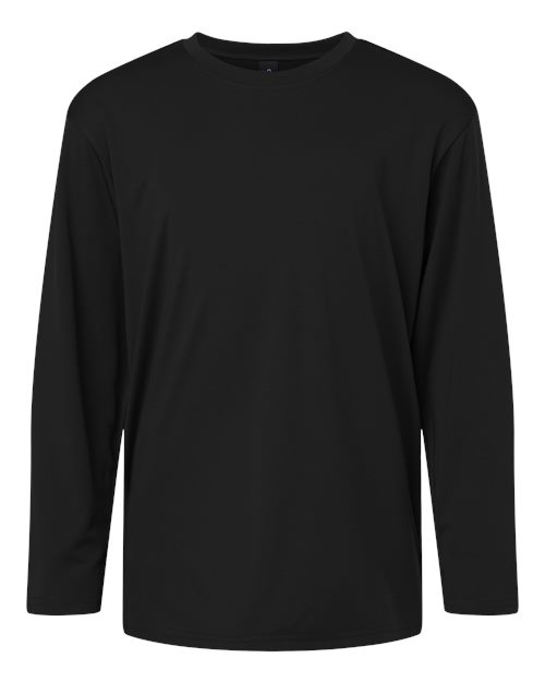 AllPro 48400Y Youth Pro-Lock Performance Long Sleeve T-Shirt, Black