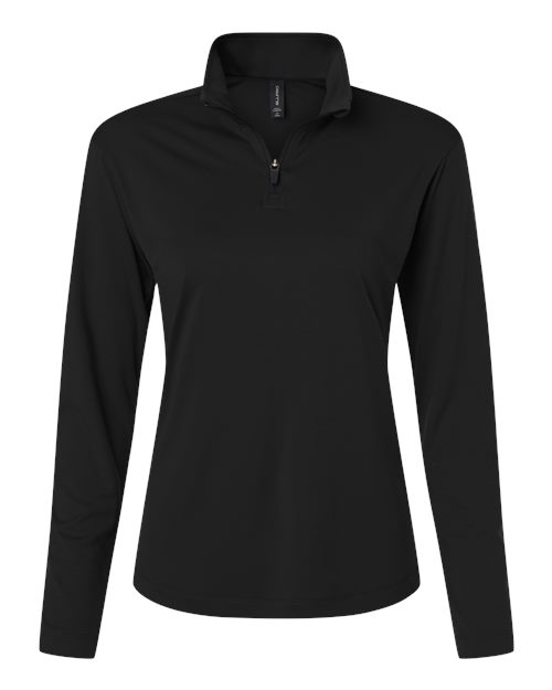 AllPro 41870L Women's Pro-Lock Performance Quarter-Zip Pullover, Black