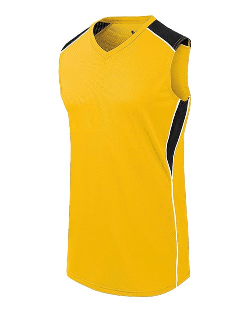 Augusta Sportswear 312163 Girls' Dynamite Jersey, Athletic Gold/ Black/ White