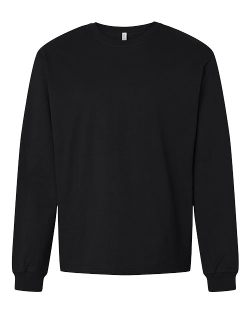BELLA + CANVAS 4651 Unisex 7.5 oz Heavyweight Long Sleeve Tee, Black