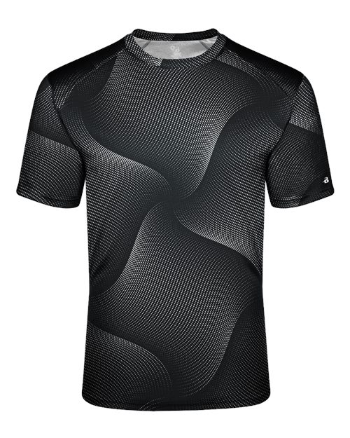 Badger 4213 Unisex Warp T-Shirt, Black