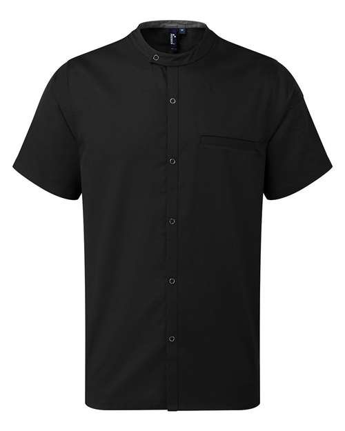 Artisan Collection by Reprime RP904 Men's Chef Recycled Shirt, Black