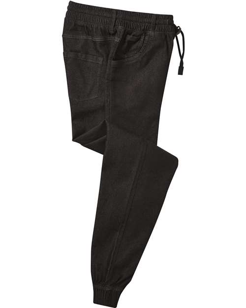 Artisan Collection by Reprime RP556 Unisex Chef's Artisanal Joggers, Black Denim