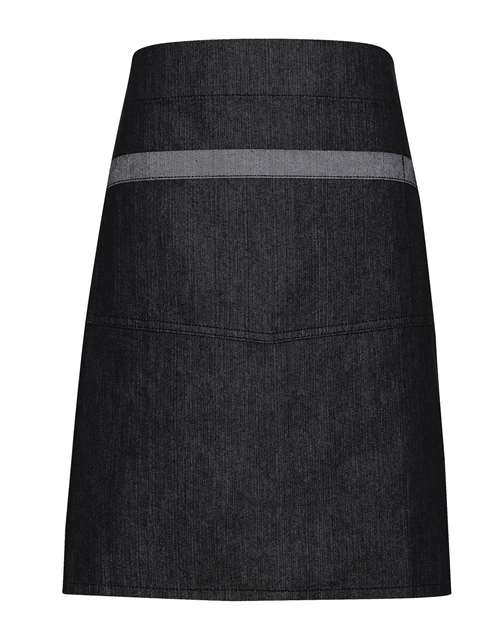 Artisan Collection by Reprime RP128 Domain Contrast Denim Waist Apron, Black Denim