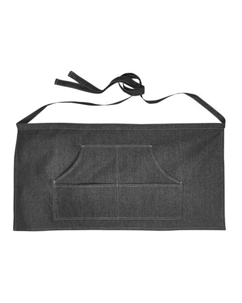 Artisan Collection by Reprime RP125 Jeans Stitch Denim Waist Apron, Black Denim