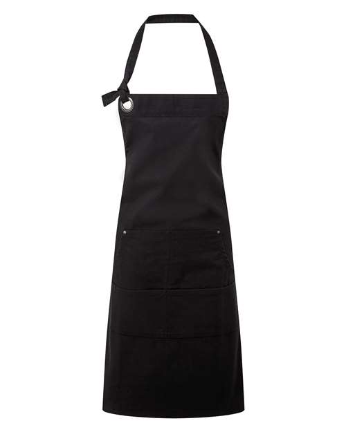 Artisan Collection by Reprime RP137 Calibre Heavy Cotton Canvas Pocket Apron, Black
