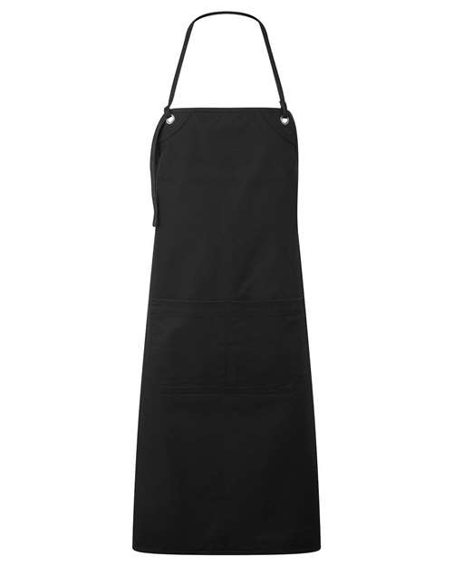 Artisan Collection by Reprime RP181 Artisan's Choice Double Pocket Canvas Apron, Black