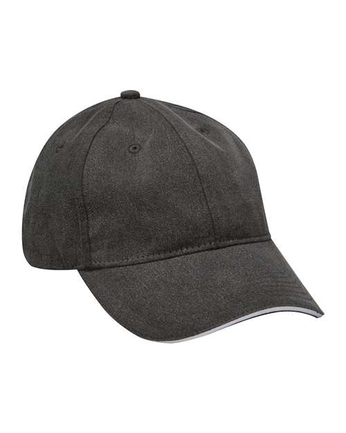 Adams Headwear LP107 Icon Sandwich Cap, Black/ White