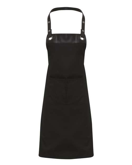 Artisan Collection by Reprime RP123 Espresso Bib Apron, Black/ Black