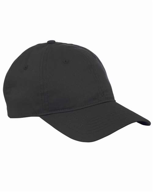 Big Accessories BX880 Six-Panel Twill Cap, Black
