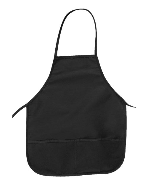 Big Accessories APR51 24" Pocket Apron, Black