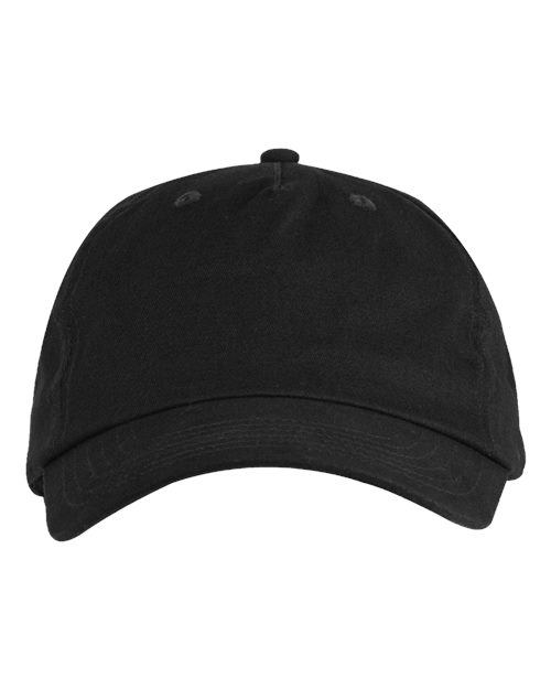 Big Accessories BX008 Brushed Twill Cap, Black