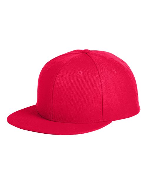 Big Accessories BA539 Flat Bill Sport Cap, Red