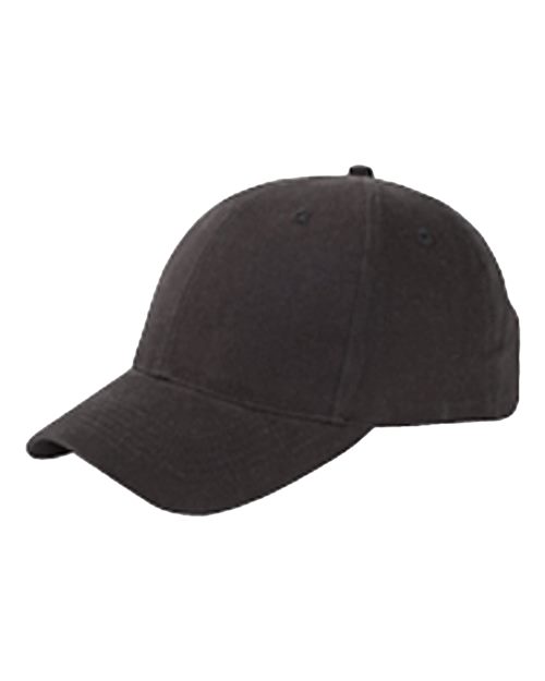 Big Accessories BX002Y Youth Brushed Twill Cap, Black