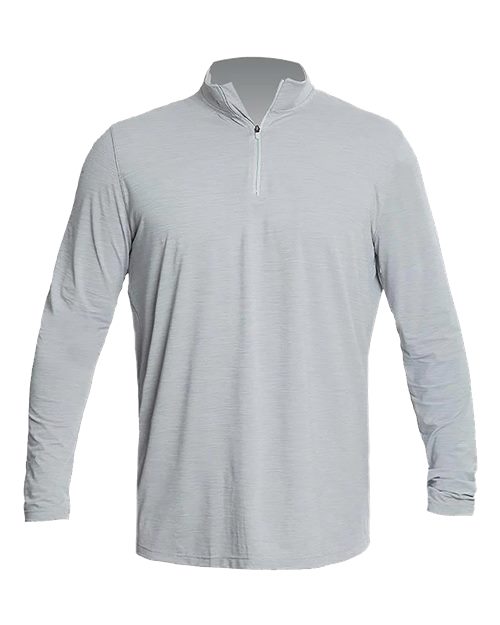 ANETIK MVQTRL9 Men's Low Pro Quarter-Zip Pullover, Alloy Heathered