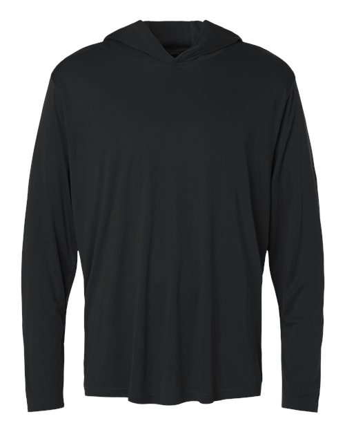AllPro 48510 Unisex Pro-Lock Performance Hooded Long Sleeve T-Shirt, Black