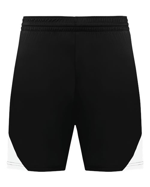 Augusta Sportswear 1737 Youth Step-Back Basketball Shorts, Black/ White