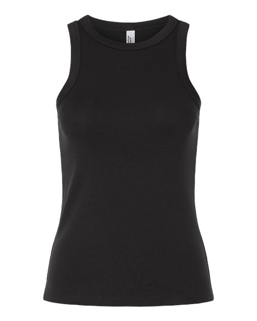 American Apparel BR2101 Women's Baby Rib Tank, Black