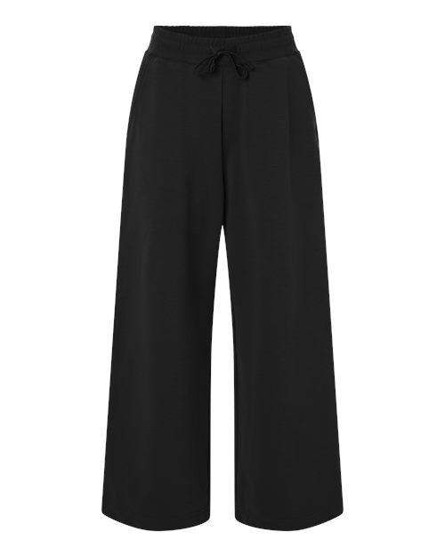 American Apparel FTP00 Women's French Terry Wide Leg Pants, Black