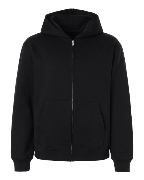 BELLA + CANVAS 4739 Unisex 10 oz Full-Zip Hoodie Sweatshirt, Black