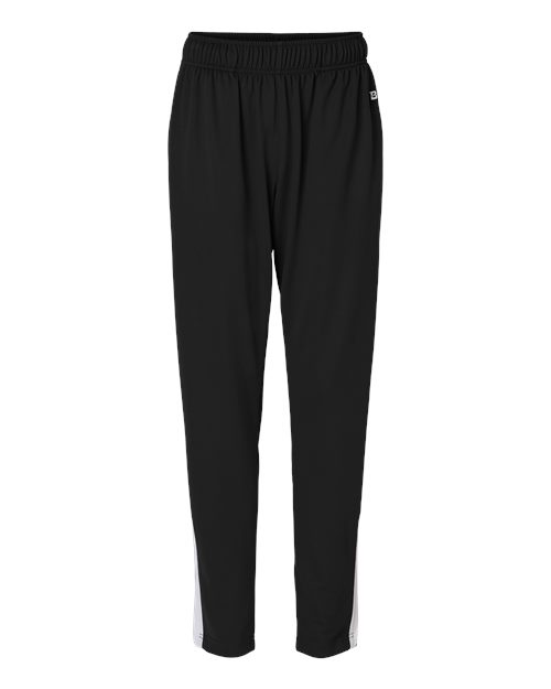 Badger 7926 Women's On The Rise Outercore Warm-Up Pants, Black/ White