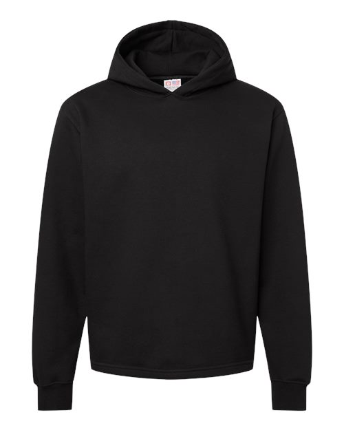 Bayside 975 The Quintessential Hooded Sweatshirt, Black