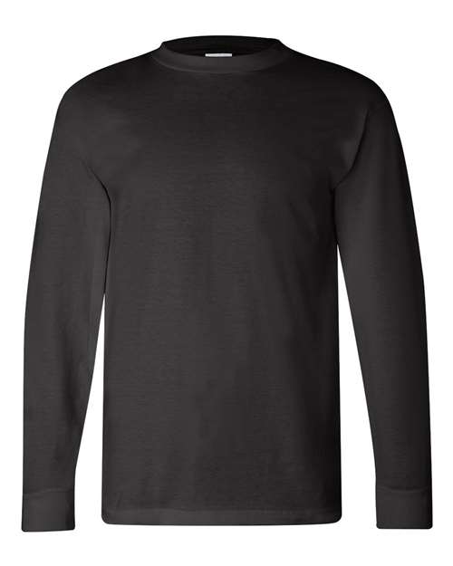 Bayside 6100 Unisex USA-Made Long Sleeve T-Shirt, Black