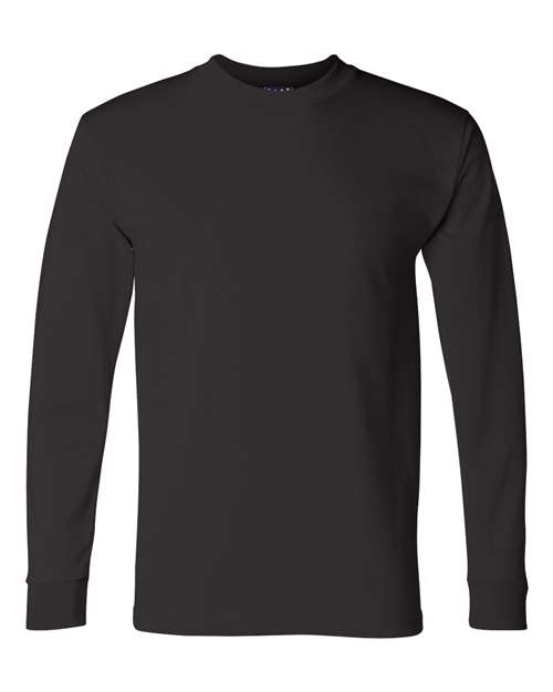 Bayside 2955 Unisex Union-Made Long Sleeve T-Shirt, Black