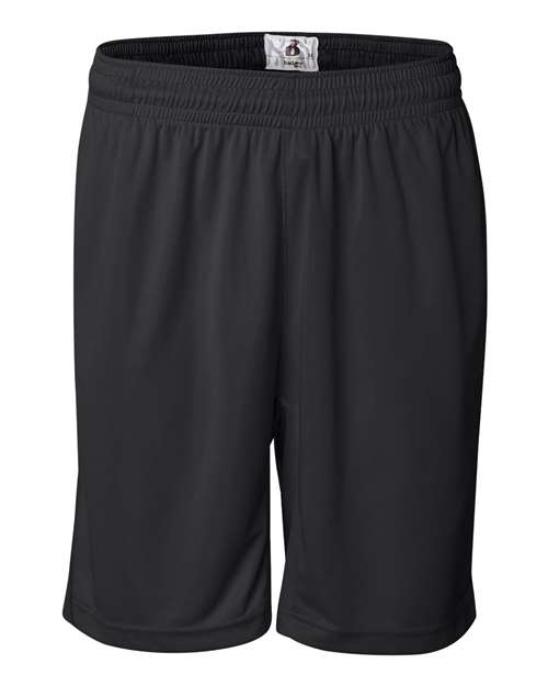 Badger 4110 Men's BT5 9" Inseam Trainer Shorts, Black