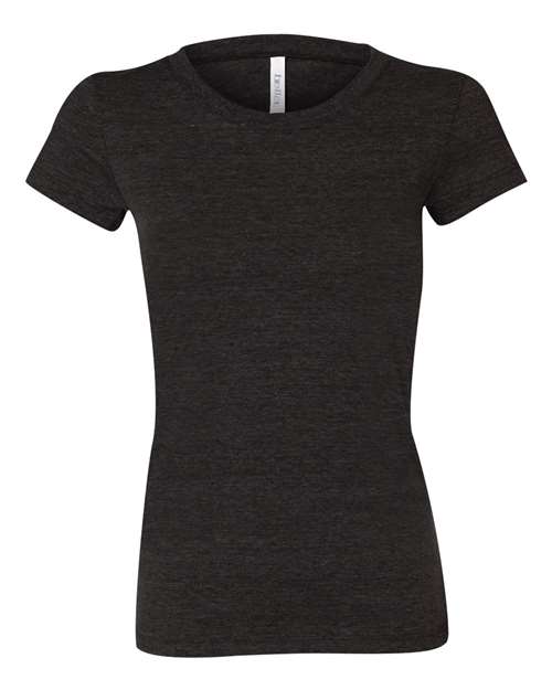 BELLA + CANVAS 8413 Women's Triblend Tee, Charcoal Black Triblend