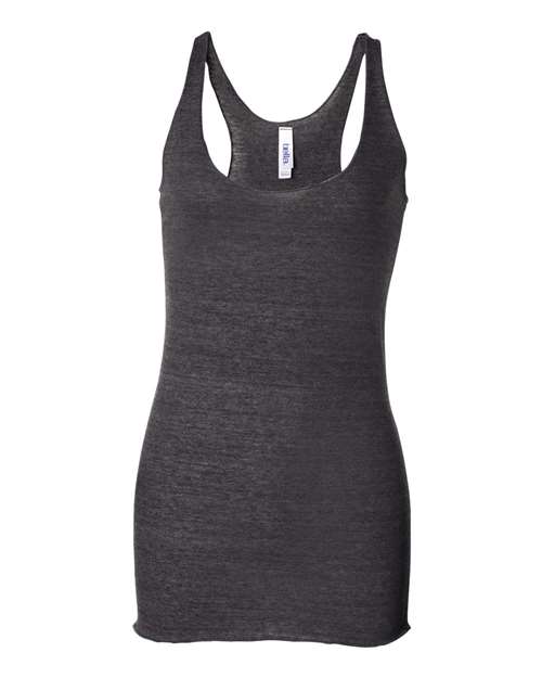 BELLA + CANVAS 8430 Women's Triblend Racerback Tank, Charcoal Black Triblend