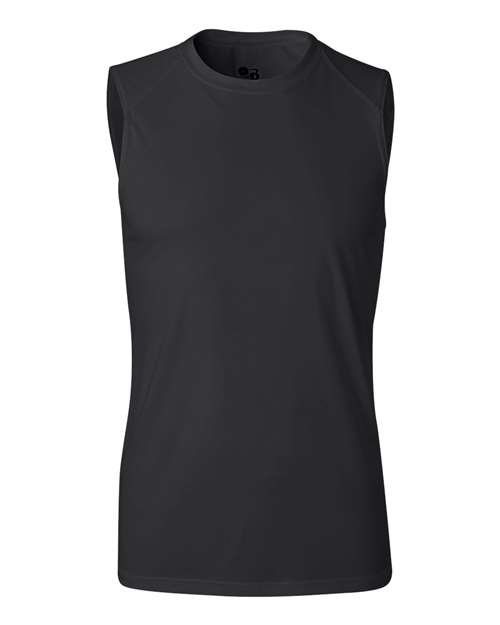 Badger 4130 Men's B-Core Sleeveless T-Shirt, Black