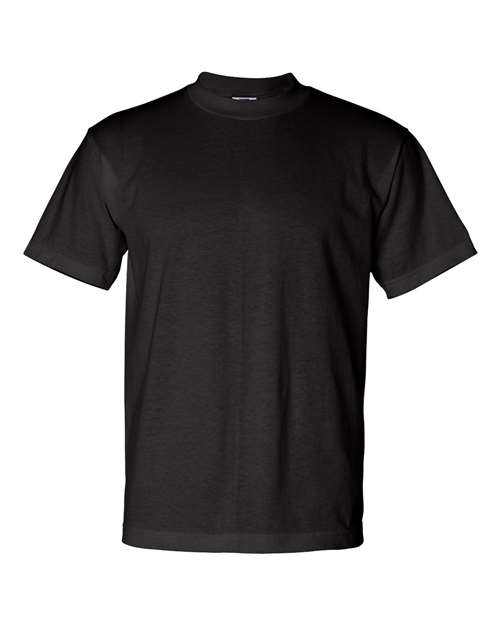 Bayside 1701 Unisex USA-Made 50/50 T-Shirt, Black