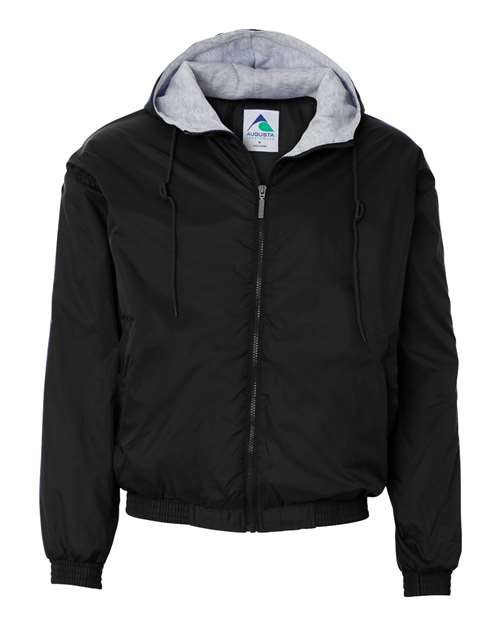 Augusta Sportswear 3280 Unisex Fleece Lined Hooded Jacket, Black